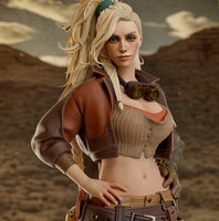 R219 - Games character design, Monster Huntor female character design, The Gemma , 3D STL file instant download