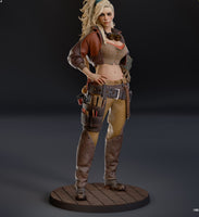 R219 - Games character design, Monster Huntor female character design, The Gemma , 3D STL file instant download