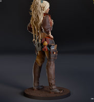 R219 - Games character design, Monster Huntor female character design, The Gemma , 3D STL file instant download