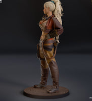 R219 - Games character design, Monster Huntor female character design, The Gemma , 3D STL file instant download