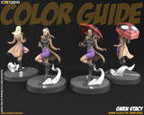 TU173 - Female Character design, Gwen Stacy ，3d STL resin print download files