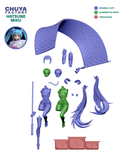 TU144 - Female Character design, Vocaloid - Hatsune Miku，3d STL resin print download files