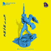 TU014 - Anime character design, Rebecca from Cyberpunk: Edgerunners, 3d stl resin print download files