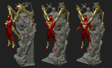 MAN144 - Legendary Character design, iron Spider man，3d STL resin print download files