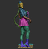 TU125 - Female Character design,Cammy from Street Fighter，3d STL resin print download files