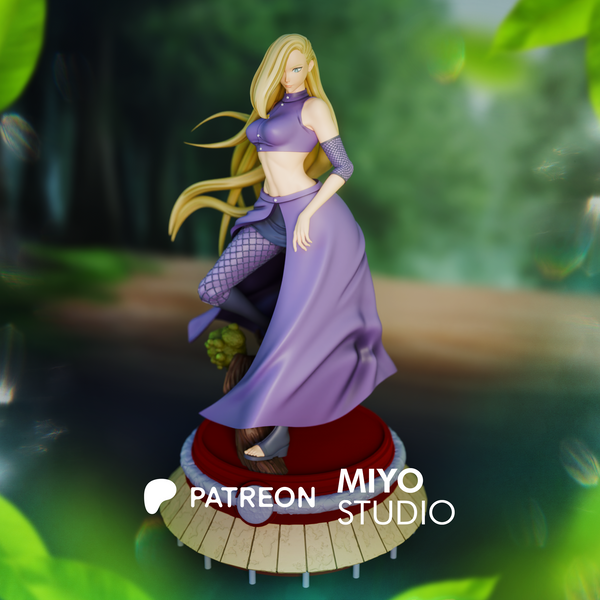 TU085 - Female Character design，Naruto - Ino Yamanaka，3d STL resin print download files