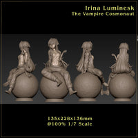 R214 - Anime character design, the vampire cosmonaut, irina luminesk, 3D stl instant download files