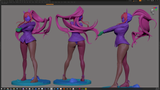 TU016 - Female Character design,Nikke Helm (Aquamarine)，3d STL resin print download files