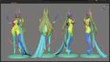 TU017 - NSFW Female Character design,Shibana，3d STL resin print download files
