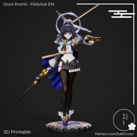 TU083 - Female Character design，Ouro Kronii - Hololive，3d STL resin print download files