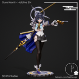 TU083 - Female Character design，Ouro Kronii - Hololive，3d STL resin print download files