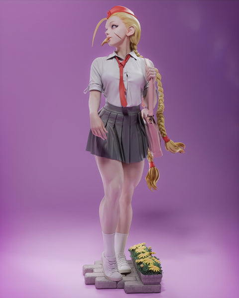 TU125 - Female Character design,Cammy from Street Fighter，3d STL resin print download files