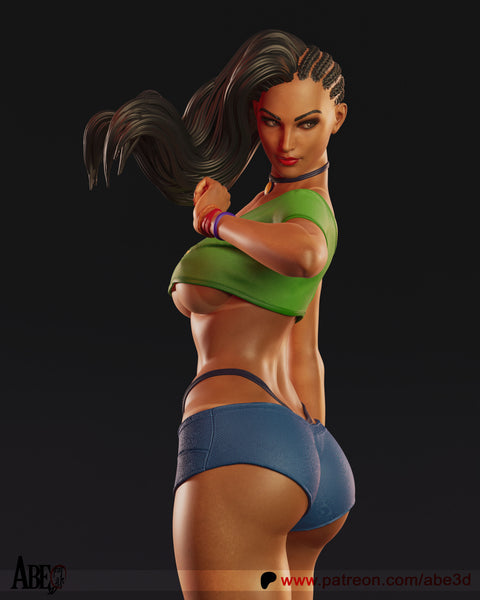 TU155 - Female Character design, Laura Matsuda，3d STL resin print download files