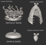 Layna Lazar - Dark Gothic Goddess from Social Media Character design,3d STL resin print download files (R325)