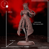 Layna Lazar - Dark Gothic Goddess from Social Media Character design,3d STL resin print download files (R325)