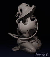 MN026 - Fantay female character design, Pumpkin Luna, 3d stl resin print download files