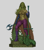 Y016 - Movie Character design, Magdalena from Witchblade ，3d STL resin print download files