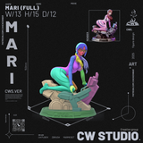 Makinami in her pink plugsuit from Rebuild of Evangelion, 3d stl file print download (Y047)