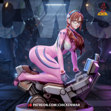 Makinami in her pink plugsuit from Rebuild of Evangelion, 3d stl file print download (Y047)