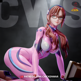 Makinami in her pink plugsuit from Rebuild of Evangelion, 3d stl file print download (Y047)