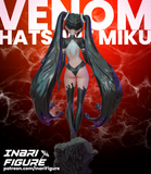 TU007 - Female Character design,Venom Hatsune Miku，3d STL resin print download files