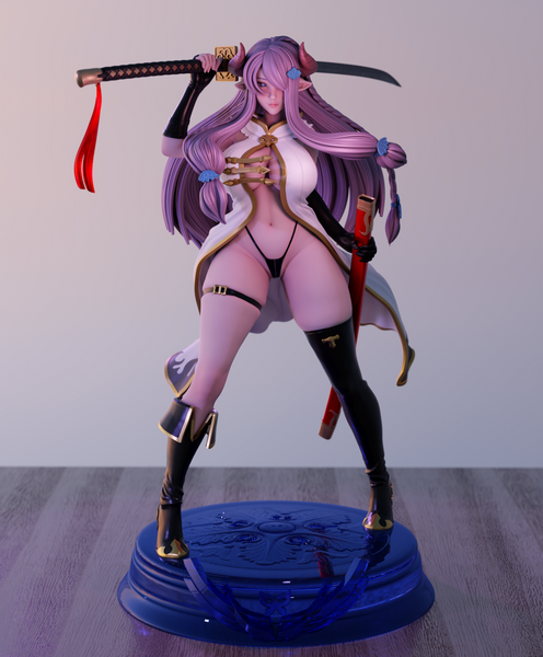 TU216 - Legendary Character design, Narmaya from Granblue Fantasy NSFW，3d STL resin print download files