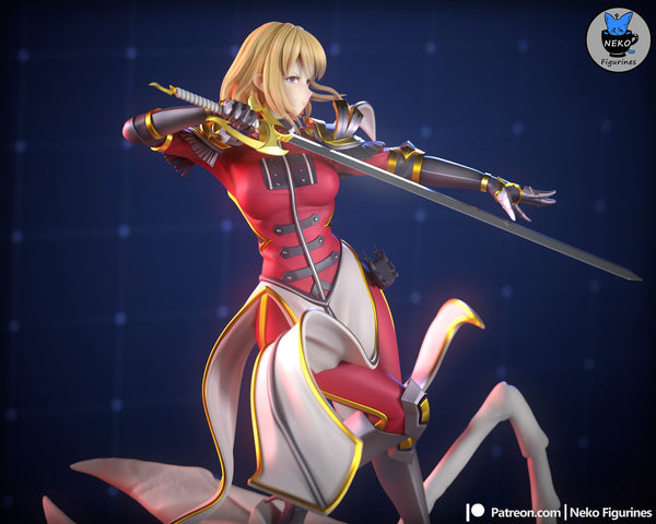 TU007 - Games character design, Cha Hae In from solo leveling , 3d stl print resin download file