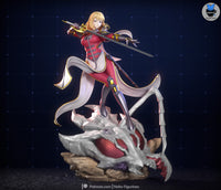 TU007 - Games character design, Cha Hae In from solo leveling , 3d stl print resin download file