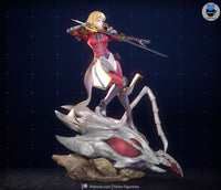 TU007 - Games character design, Cha Hae In from solo leveling , 3d stl print resin download file