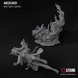 M244 - 3D anime character model design file, Nezuko from Demon Slayer Nxsf, 3d stl dropbox instant download link