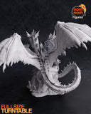 R330 - Dragon Character design, Tiamat from Dungeons & Dragons, 3d STL resin print download files