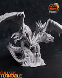 R330 - Dragon Character design, Tiamat from Dungeons & Dragons, 3d STL resin print download files