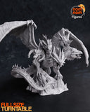 R330 - Dragon Character design, Tiamat from Dungeons & Dragons, 3d STL resin print download files
