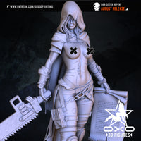 R152 - Legendary female character design, Figures_War_Sister_Repent, 3d stl instant download files