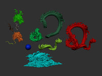 TU017 - Incense Holder design, Chinese dragon, 3d resin stl file download