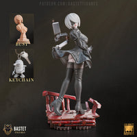TU093 - Games Character design, 2b from Nier automata, 3d stl print download files