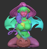 MN026 - Fantay female character design, Pumpkin Luna, 3d stl resin print download files