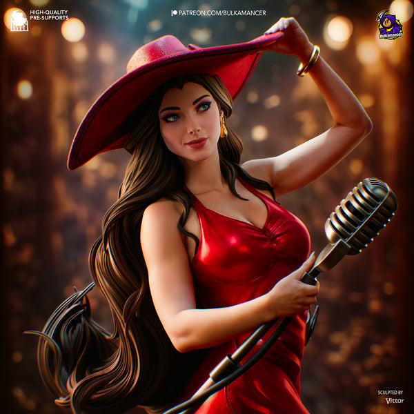 TU050 - Female character design, Pauline - Super Mario, 3D Printer Files, 3d STL resin print download files