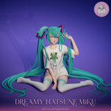 TU003 - Female Character design,Sleepy Hatsune Miku - Vocaloid，3d STL resin print download files