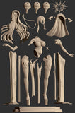 TU005 - Games character design, Azur Lane - Implacable , 3d stl print resin download file
