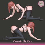 R314 - Games Character design, Makima From Chainsaw Man，3d STL resin print download files