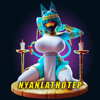 MEI091 - NSFW  female character design, Nyanlathotep Furry Catgirl  - Officer Rhu, 3d STL print files