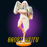 MN096 - Sexy Waifu female character design, The ghost costume, 3d stl instant download files