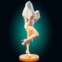 MN096 - Sexy Waifu female character design, The ghost costume, 3d stl instant download files