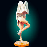 MN096 - Sexy Waifu female character design, The ghost costume, 3d stl instant download files