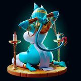 MEI091 - NSFW  female character design, Nyanlathotep Furry Catgirl  - Officer Rhu, 3d STL print files