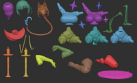 MEI091 - NSFW  female character design, Nyanlathotep Furry Catgirl  - Officer Rhu, 3d STL print files