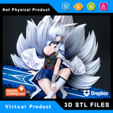 R149 - Games character design, azur lane, kaga, 3d stl files instand download