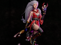 TU044 - Games character design, Blood Moon Diana - Leage of legend , 3D Printer Files, 3d STL resin print download files