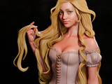 TU124 - Female Character design,Rapunzel from Disney，3d STL resin print download files